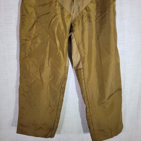 Vtg Duxbak Mains Le Cloth Hunting Bottoms Mens 31x26 Fishing Brown Field Pants - Picture 3 of 10